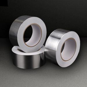 China Utility Grade Aluminum Foil Adhesive Tape 25um Synthetic Rubber Resin Silicone Release Paper Excellent Vapor Barrier on sale