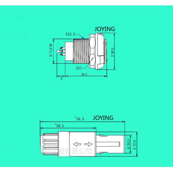 Plastic LEMO 5 Pin Connector Plug And Socket Connector Power Cord Medical Accessories