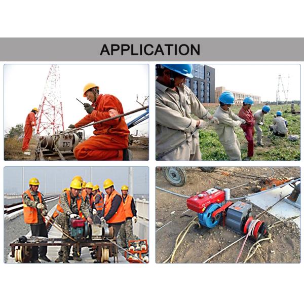 Single Drum Capstan Cable Puller Winch 50KN For Underground Cable Laying