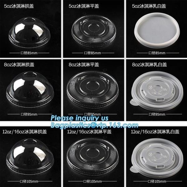 Disposable paper hot soup cup with paper flat lid,microwaveable deli container disposable plastic hot soup cups bagease
