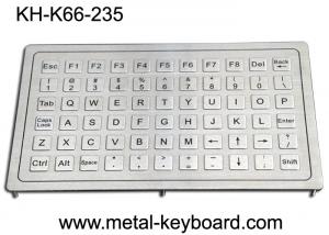 Cheap 20mA PS2 Rugged Stainless Steel Keyboard 800dpi Panel Mount 66 Keys for sale