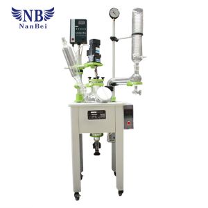 Buy cheap 50L Single Wall Chemical Glass Reactor Glass Tank Reacters from wholesalers