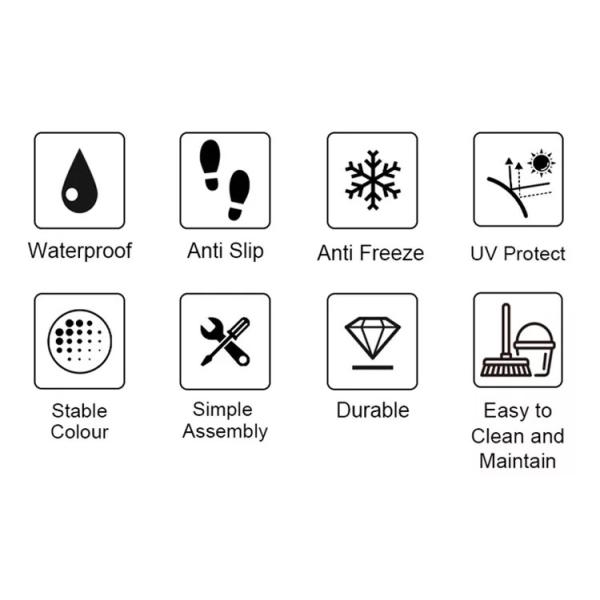 Wood Plastic Composite WPC Decking PE Co Extrusion Outdoor Wall Panel WPC Wall Cladding