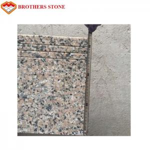 Cheap Peach Red / Natural Pink Granite 3cm Granite Slab For Kitchen Countertops for sale