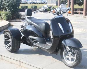 Cheap 1000w Electric Moped Bike , 3 Wheel Scooter Motorcycles With Brushless Motor for sale