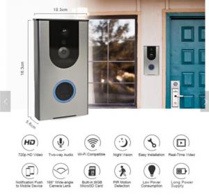 Cheap Smart wireless doorbell,Home Doorbell doorbell smart two-way intercom waterproof doorbell with rain cover for sale