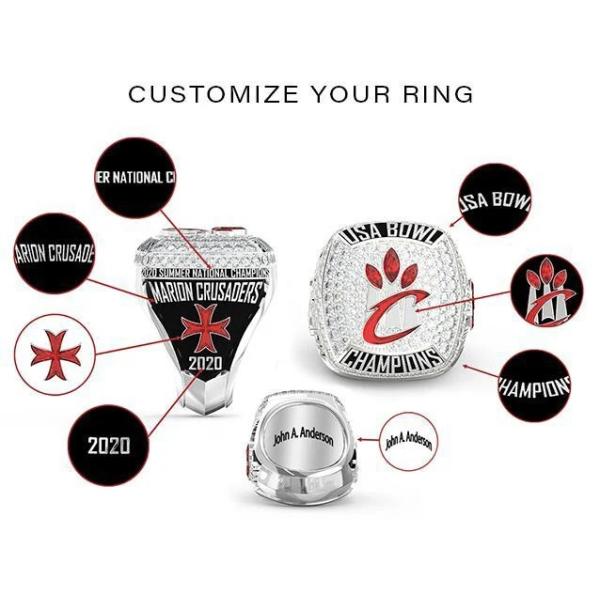 Usssa Youth Baseball Sports Championship Rings