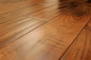 China Hand scraped wood flooring acacia on sale