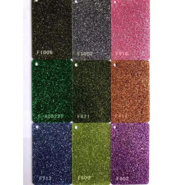 10MM Thickness Blue Glitter Acrylic Sheets Home Exhibition Rack Decoration