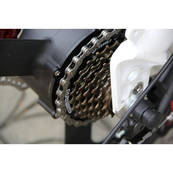 7 Speed 20 Inch Fat Tire Folding Electric Bike With 10.4Ah Lithium Battery