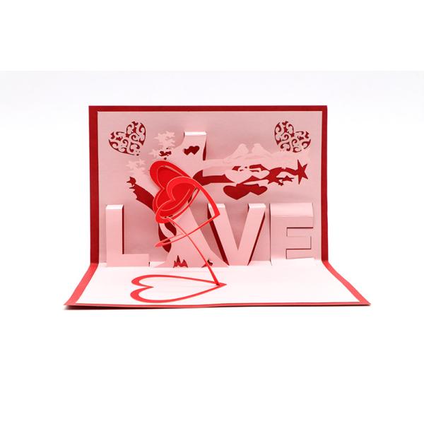 Custom Love Confession Card Creative Gift Greeting 3D Birthday Card