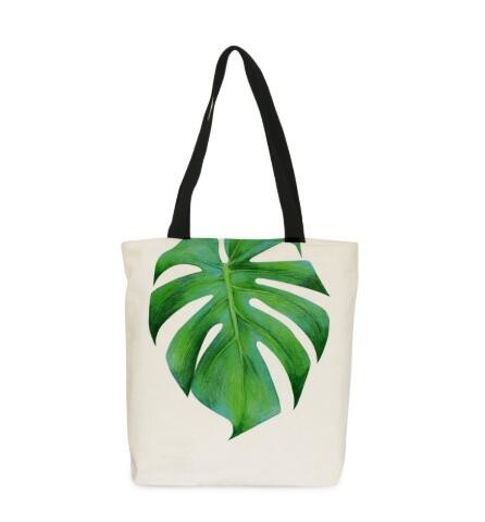 Custom silk screen printed Cotton material handle style blank natural cotton canvas bag without logo bagplastics bagease