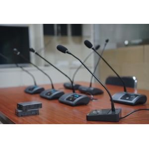 Cheap ABS Main Material Desktop Conference Microphone With Touchable Interface for sale
