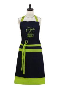 Cheap Embroidered 100% Cotton Professional Apron for Men & Women with Adjustable Neck & Centre Pockets Perfect for Cooking for sale