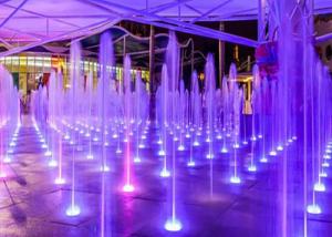 Cheap Amazing Underground Water Fountain , Light And Music Fountain Construction for sale