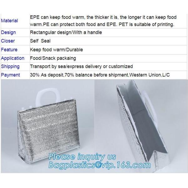 Freezer Bags Color Cold Insulation Waterproof Convenient Portable Ice Meal Packages Refrigerator Cooler Lunch Bag bageas