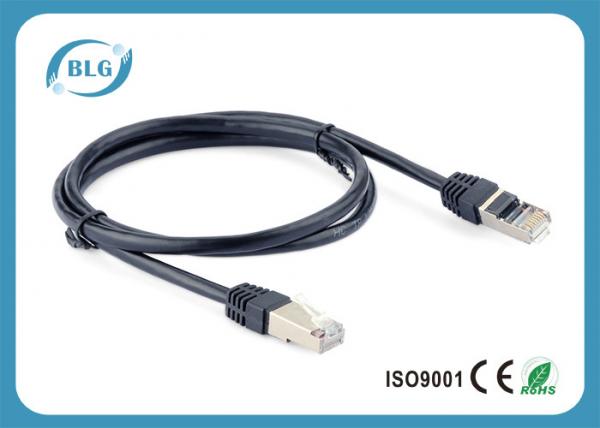 Quality Black High Speed STP Patch Cable For Signal Routing Easily Distinguishable wholesale