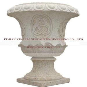 China Granite Marble Vase by Hand Carved (YKFP-35) on sale