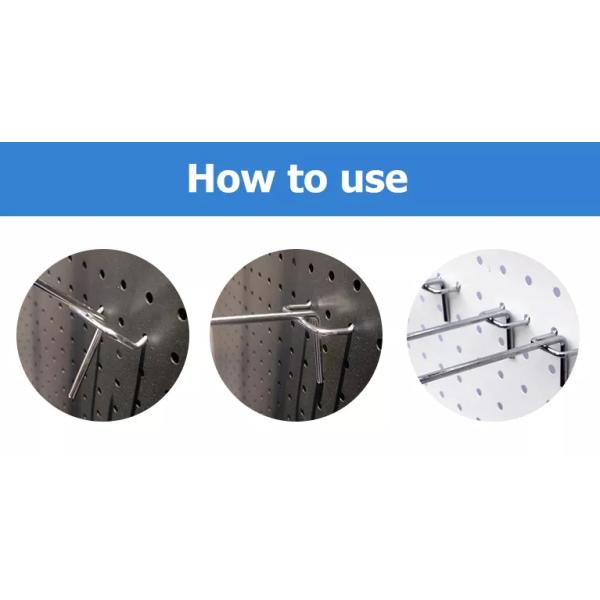 Shop Display Hanging Hook Clip Retail Wall Hangers 6mm Wire