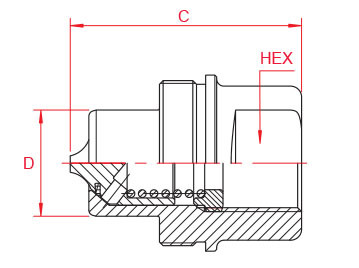 0.25 Inch Threaded Quick Connect , Brass Quick Release Coupling