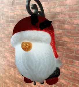 Cheap EVA Plastic Outdoor Gnome Christmas Porch Light Cover Holiday Home Decor for sale