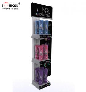 China Cosmetic Marketing Display Fixture Free Standing Shampoo Display Stands on sale