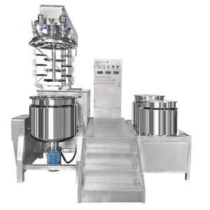 Buy cheap 5.5KW SUS304 Cosmetic Cream Mixing Machine , Durable Vacuum Mixer Homogenizer from wholesalers