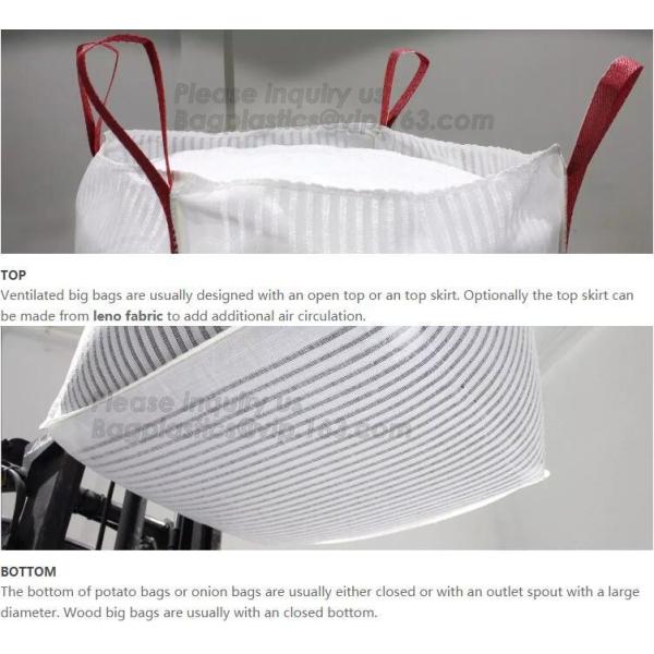 high capacity document pouch 1700kg extra strong circular woven polypropylene industrial big bags 1000kg, BAGEASE PACKAG