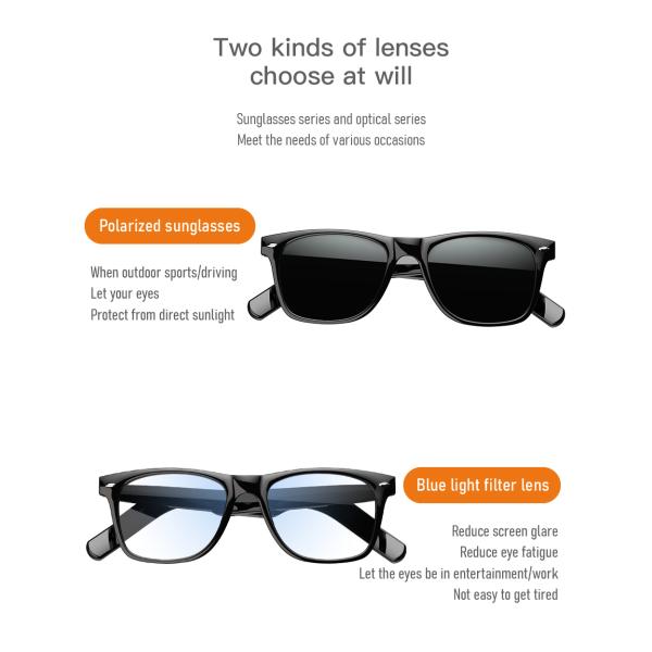 Touch Control IP54 Wireless Bluetooth Sunglasses Anti Blue Glare