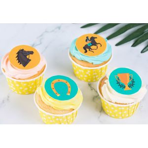 Cheap Horse Racing Icing Sheet Edible Decorations With Vivid And Clear Prints for sale