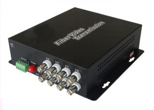 Cheap Digital Fiber Optic Transmitter And Receiver 8 Channels Single Mode Black Color for sale