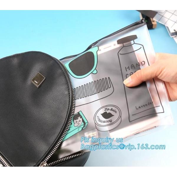 Biodegradable Customised printing Clear PVC Cosmetic Standup k Pouch,Toiletries Cosmetic Pvc Pouch With Marble Dig