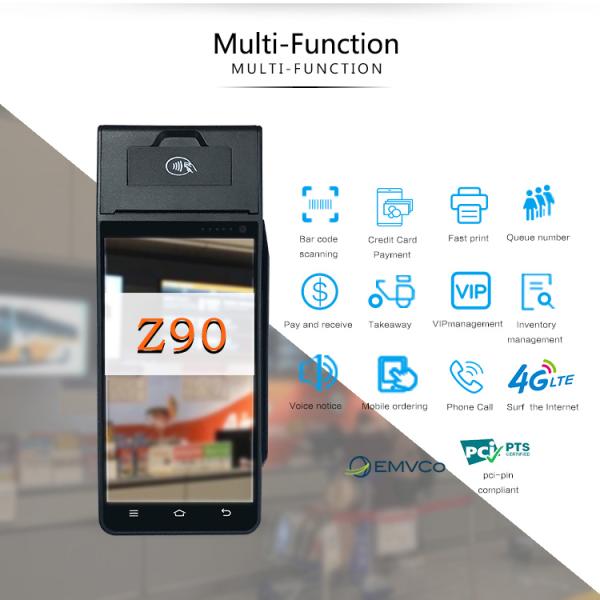 Capacitive Touch Screen Android Handheld Terminal For Mobile Payment