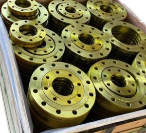 Cheap Yellow Paint Steel Flanges for Lap Joint Connection with Chemical Properties for sale