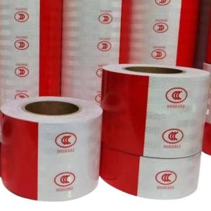 Cheap Printed Red And White Warning Tape BOPP Marking And Warning Tape for sale