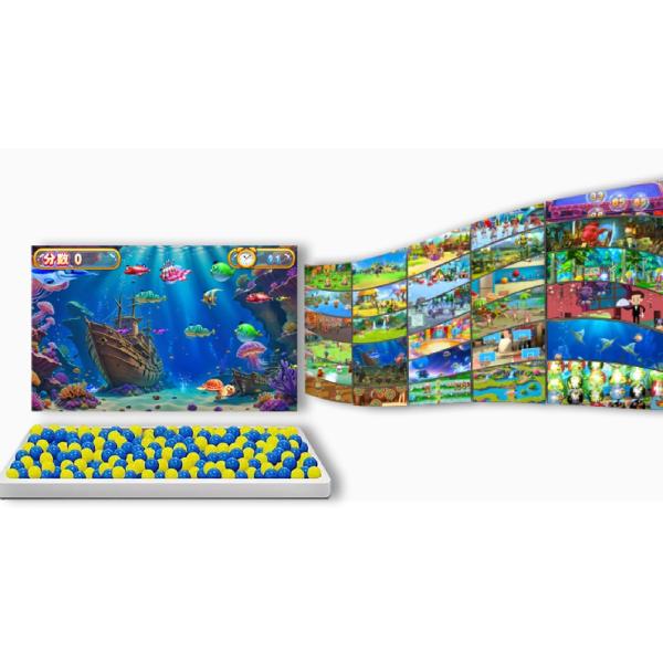 1024x768 Interactive Throw Wall Ball Projection Game System Durable Laser