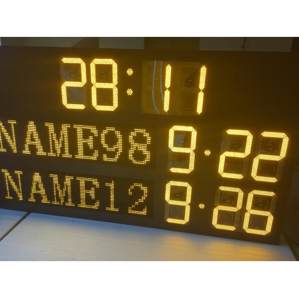 16'' Digit Electronic Led Tennis Scoreboard Steel Cabinet With Player Name