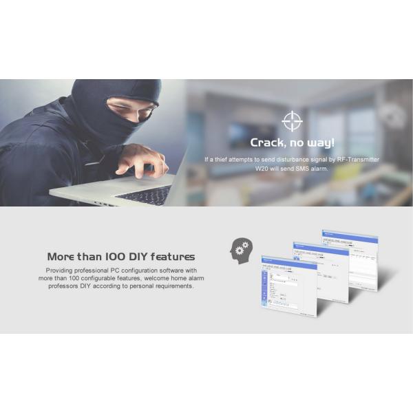 wifi camera , wireless door sensor, wireless pir sensor, gsm remote smart home controller