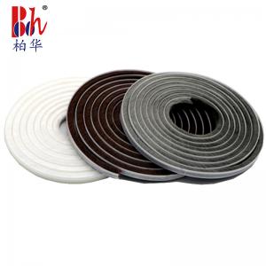 China 9*5mm OEM Self Adhesive Weather Stripping Wool Pile Window Weather Seal on sale