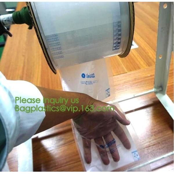 custom design degradable clear self adhesive seal plastic auto bag,Bag sealing pre-opened poly bags on a roll,transparen
