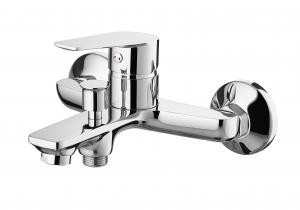 Cheap Chrome Brass Bath Shower Faucet Surface-Mounted Single Lever for sale