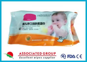Cheap Household Baby Wet Wipes Nonwoven Fabric Baby Hand / Mouth Exclusive Tissue for sale