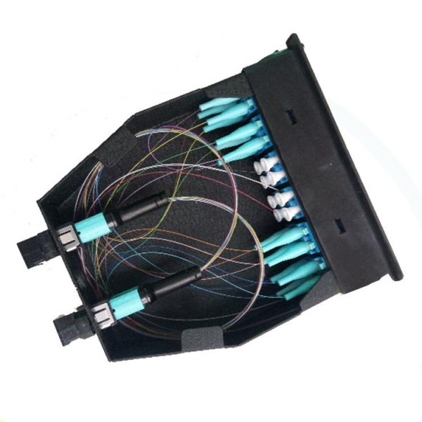 MTP Module Cassette FTTH Fiber Optic Patch Panel APC UPC 12 / 24 Core
