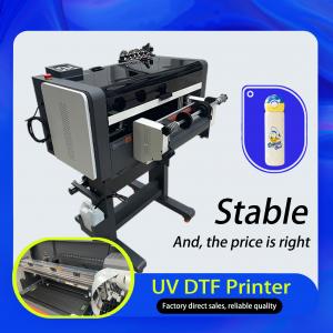 Cheap All In 1 UV DTF Printer PET Film Transfer Printing Machine Golden Foil Film Laminating for sale