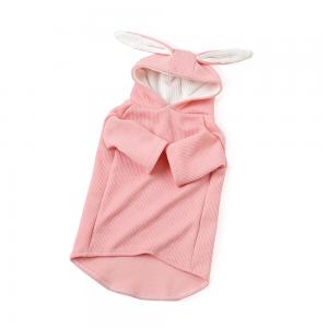 Lovely Rabbit Ear Cute Cat Clothes , Funny Cat Clothes Pink / Gray Color
