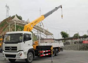 Cheap Dongfeng LHD 6x4 15 Ton Crane Truck , Mobile Crane Truck With Telescopic Boom for sale