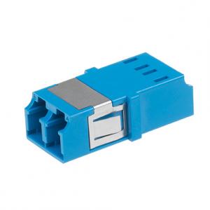 Cheap LC One Piece Integrated Fiber Optic Adapter Blue Color Apply To Ethernet Network for sale