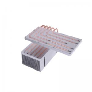 China OEM / ODM Cold Plate Heat Sink with Thermally Conductive Finned Plate on sale