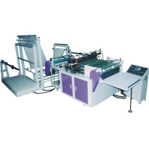 Cheap Plastic Film Hot Cut Bread Bags Making Machine 6KW 1000mm Max Bag Width for sale
