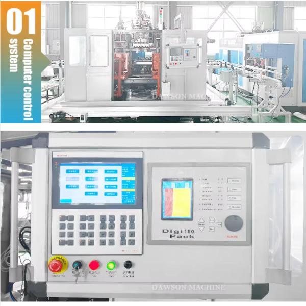 Automatic Double Station Double Head Daily Chemical Laundry Detergent Clearner Bottle Extrusion Blow Molding Machines